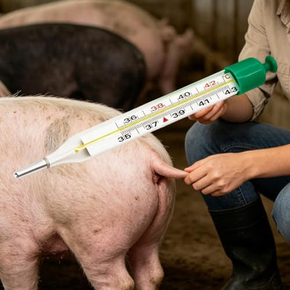 Animal Temperature Gauge Double Scales Waterproof