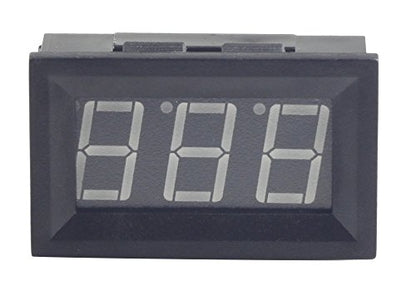 UCTRONICS 0-167°F Fahrenheit Digital Temperature Meter Blue LED Display 10K MF55 Type NTC Thermistor Temp Sensor 2-Wires Reverse Polarity Protection with Black Case