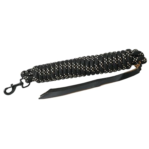 HILASON 25 ft Western Horse Nylon Lead Rope w/snap and Latigo Ends | Lead Ropes for Horses