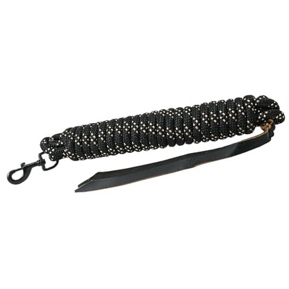 HILASON 25 ft Western Horse Nylon Lead Rope w/snap and Latigo Ends | Lead Ropes for Horses