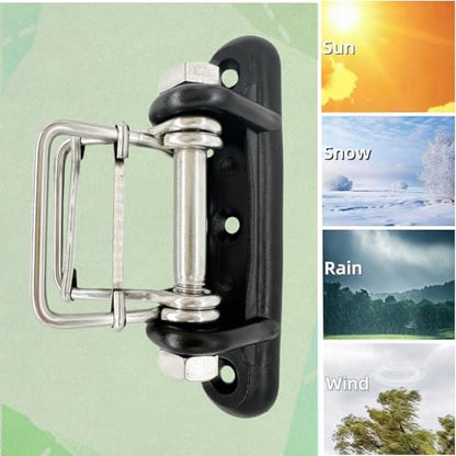 10Pcs Electric Fence Polytape Insulators Buckles for 1.7" Tape