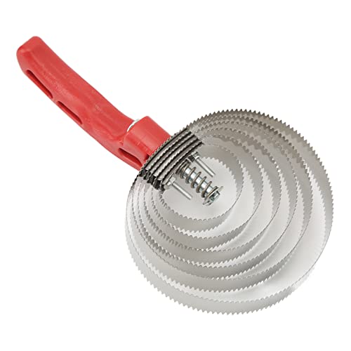Curry Comb 6 Turns Stainless Steel Itch Relief Horse Brushes for Anim