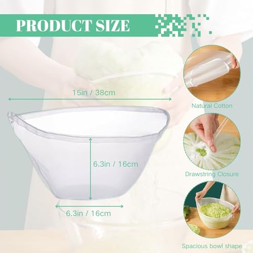 Cheese Cloths for Straining– Reusable Filter Bags Ultra-Fine Mesh Strainer for Filter NutMilk, Yogurt, Fresh Cheese, Juicing, Coffee, Milk, Butter & Juices (6)
