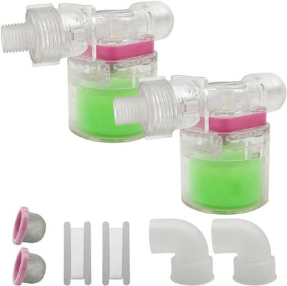 Transparency Water Float Valve, Water Level Control Water Tank Traditional Float Valve Upgrade (1/2” to 1/4“ SIDE) - size: 1/2” to 1/4“ SIDE