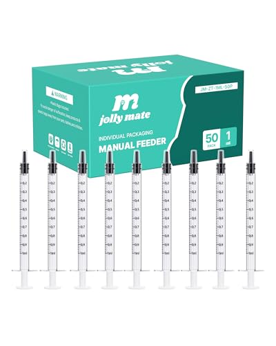 50 Pack 1ml Oral Syringes for Liquid without Needle Individually Wrapped - style: 1ml