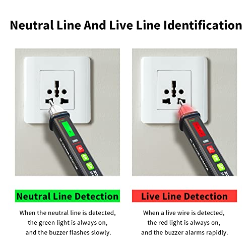 ZOYI ZT-DB03 AC Voltage Detector-5 Sensitivity Gears-Dual-Range 12V-1000V/48V-1000V, Non-Contact Voltage Tester Pen with Break-Point Testing,Flashlight, Electrical Tester for Home,Electricians&DIY