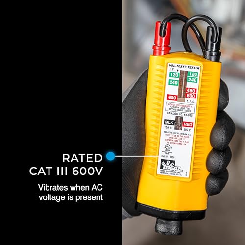 Ideal Electrical Vol-Test Voltage Tester, 61-065, CAT III 600V