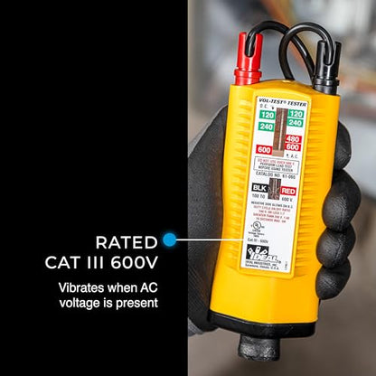 Ideal Electrical Vol-Test Voltage Tester, 61-065, CAT III 600V