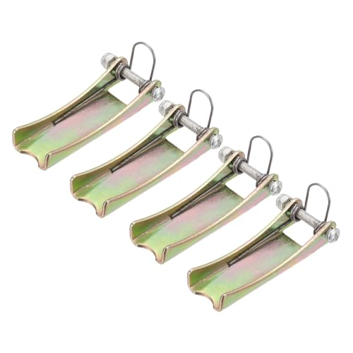 PATIKIL 2.2 Inch Hook Safety Latch Kit, 4 Pcs 3T Alloy Steel Towing Receiver Hitch Replacement for Clevis Hook Truck Trailer, Brass - size: 2.2 Inch x 3T