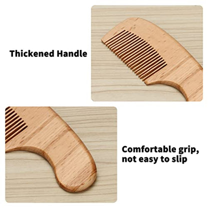 Wooden Natural Goat Bristle Brush and Cradle Cap Comb Set - 5 in 1 Baby Grooming Kit for Newborns, Toddlers, Boys, and Girls (Blue)