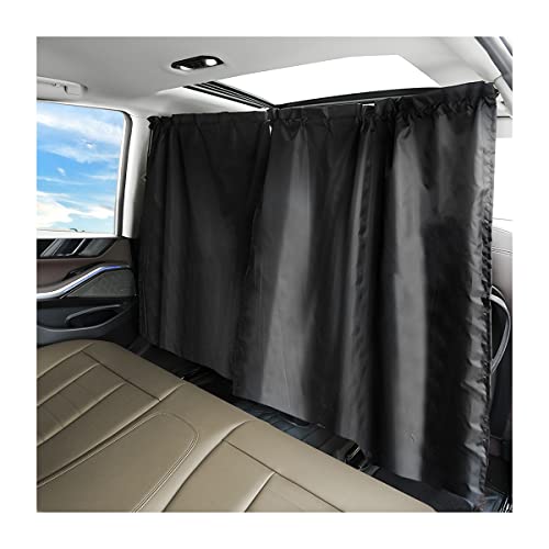 AICEL Car Partition Curtain Privacy Screen, Front Rear Seat Blackout Divider - size: 27.17 x 32.3 inches