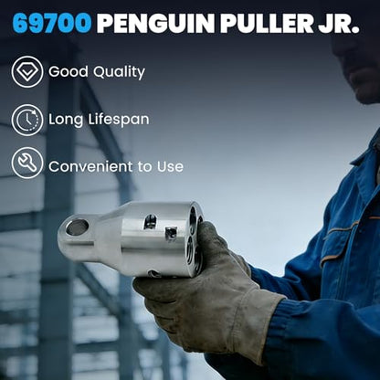 69700 Penguin Puller Sr. Wire Pulling Attachment Head 4,000 lbs Max Pull | Electrical Cable Pulling Grip Tool for 3/0 4/0 250 350 MCM Copper & Aluminum Wires