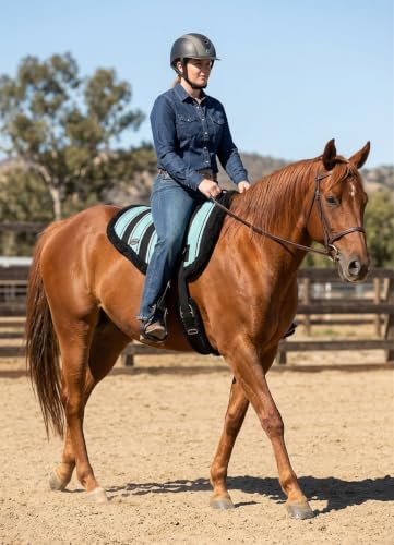 CHALLENGER Horse Western Treeless Fleece Padded Bareback Cotton Navajo Pad Stirrups 39138.