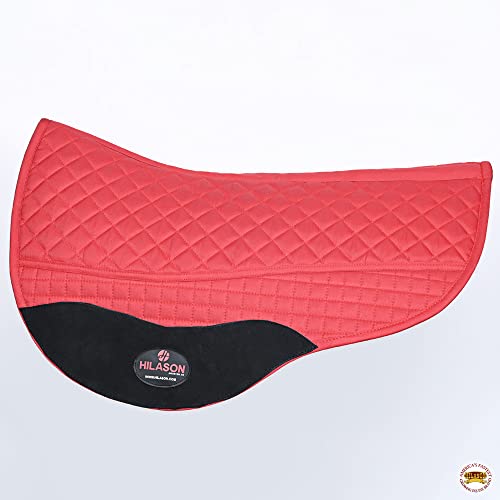 HILASON Western All Purpose Horse English Saddle Pad | All-Purpose - color: Red