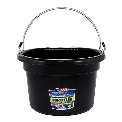 Fortiflex 8 Qt Over The Fence Pail w.Handle Black