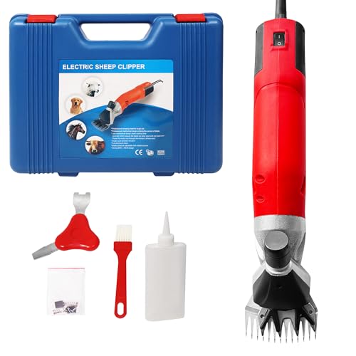 Sheep Shears, Electric Clipper for Sheep & Goats, 900W, 2800RPM, 6-Speed Adjustable Control -Heavy Duty Livestock Shearing Clipper for Animal Grooming, Suit for Sheep, Goats, Alpacas, Llamas