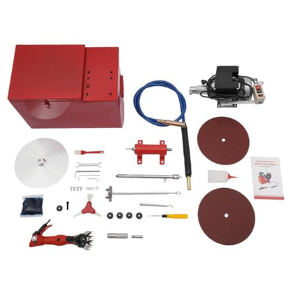 Electric Sheep Shears and Sharpener, 550W 360° Rotate Heavy Duty Sheep Goats Clipper Machine Electric Sheep Clipper Wool Shear Shearing Machine Professional Knife Sharpener Blade Grinding Machine - style: 550W Shear & Sharpener