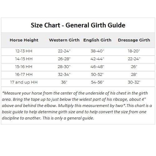 Duratech Shaped English Girth for Horses | Fleece Lined | Shaped Neoprene Outer | Nylon Reinforced, Center, Rings, and End - size: 48"