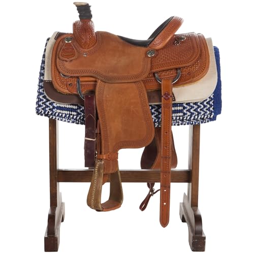Mayatex 1340-76 Double Weave 32x64 Acrylic Blend Saddle Blanket Red White and Blue