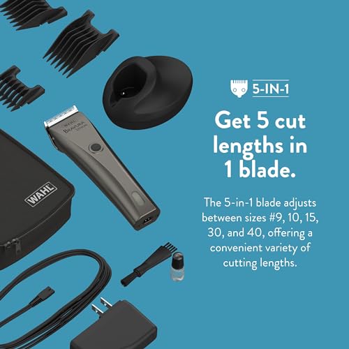 Wahl Professional Animal Bravura Lithium Ion Clipper, 41870-0425, Gunmetal - color: Gunmetal