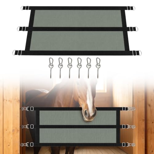 Horse Stall Guard 35.5-47In Aisle Guard Adjustable Horse Stall Gate - size: 35.5-47 in