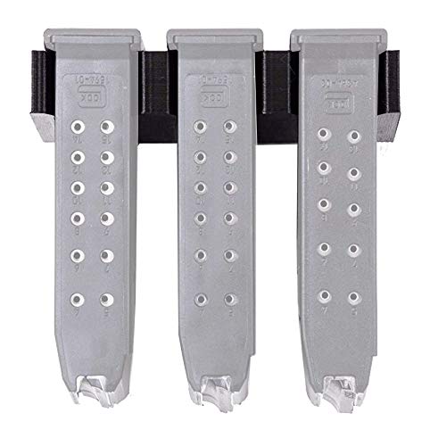 Magazine Mount Compatible with Glock 17 19 26 31 32 33 34 – Pistol Mag Wall Display & Storage Rack – 1 Mount Holds 3 Mags - color: 1 Mount Hold 3 Mags