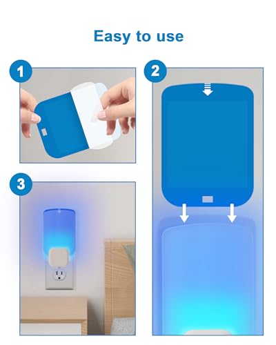 Dichroma 8 Pack Refill Cartridges for Stem Blue Light Plug-in, Compatible with Raid Flying Insect Light Trap for Fly Bug Mosquito Gnat Indoor - style: 8 Pack