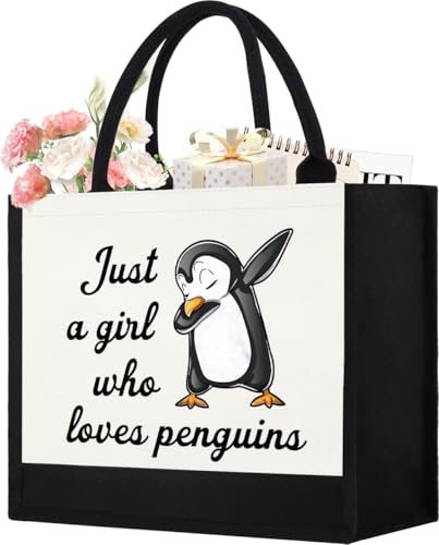 GevGuxLuo Tote Bag for Women Animal Lover Bag Gift for Women - color: Penguins