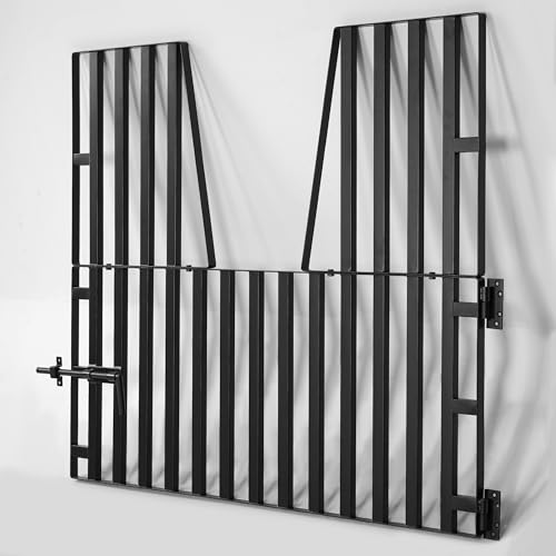 Horse Barn Door Gate 48" X 42" Metal Horse Stall Door Guards Yoke Design | Heavy Duty Horse Stall Gate for Horses, Farm, Home Barns Doorways Livestock Enclosures
