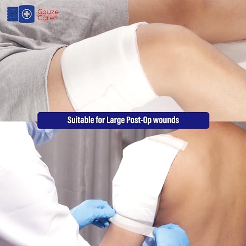 GauzeCare Sterile Abdominal- ABD Combine Pads| 50-Pack, 5 x 9 Inches| Extra Absorbent & Thick, Individually Wrapped Wound Dressing, First Aid Pads| Surgical-Grade, Nonstick- for Heavy Leakage, Post Op - size: 5"x9" (50 Pads)