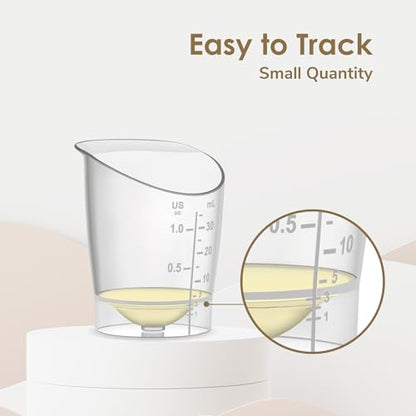 Maymom Drinking & Infant Feeding Cup Set, Training Kit for Newborns Elder Dysphagia Care, 30mL(1oz) Feeding Cup, 100mL (3oz) & 300mL (10oz) Nosey Cup - size: 30/100/300mL