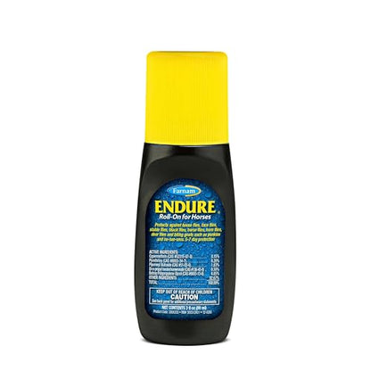Farnam Endure Roll-On Fly Repellent for Horses Up to 7 Days Protection 3 oz