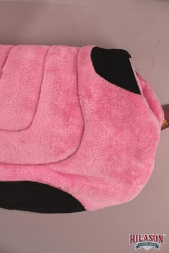 HILASON Western Endurance All Purpose Horse Fleece Saddle Pad - color: Pink