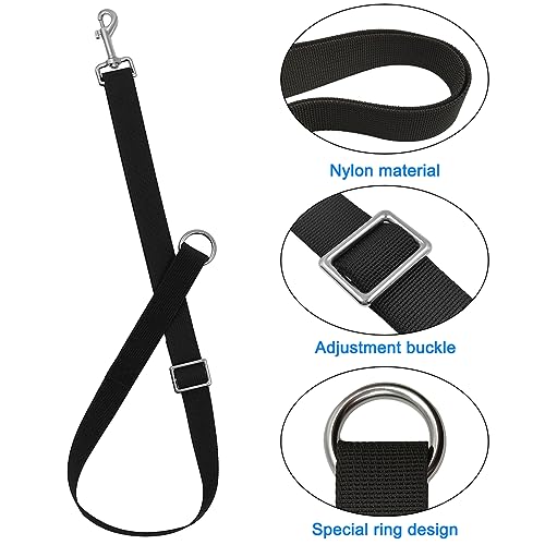 2 Pcs Horse Bucket Strap Hangers,Horse Suppliers Adjustable Nylon Straps for Hay Bag Nets, Outdoor Feeders Heavy Duty Horse Water Feed, Hanging-Pratical and Easy Use(Black) - size: 2 Pack