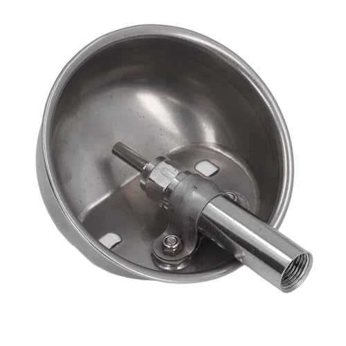 Automatic Pig Waterer, Stainless Steel Livestock Water Feeder with Special Valve System for Pigs Goats Sheep Dogs Cows (Small Size) - size: Small Size