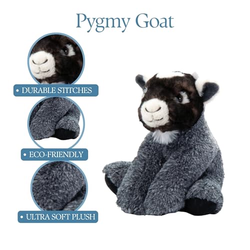 The Petting Zoo Pygmy Goat Stuffed Animal, Wild Onez, Kids Gifts, 9 in