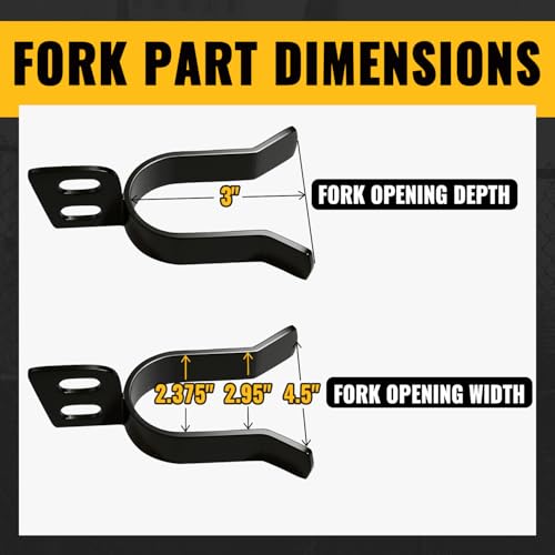 VIVIDA Chain Link Fence Gate Latch 1-3/8" x 2-3/8", Black Fork Latch, 1 PCS - size: 1-3/8" x 2-3/8" (1 PCS)