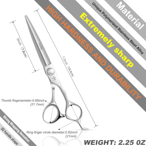 High-end Professional Extremely Very Sharp Barber Hair Cutting Scissors Hairdresser Shears For Hair 6.5 Inch Haircut Scissor Made Of Stainless Steel Alloy For Hairdressing Salon and Home Use - size: 6.5 Inch, style: Sword Shears