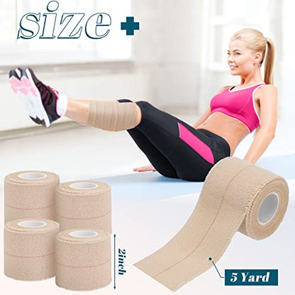 Elastic Tape Bandage Self Adhesive Wrap, 2 Inch x 5 Yard