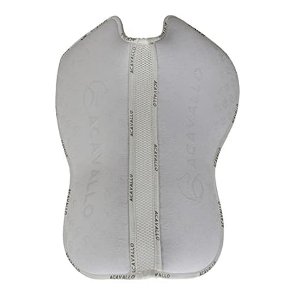Acavallo Dressage Silicon Grip System Spine Free and Memory Foam Half Saddle Pad, Medium, Black, Horse Equipment