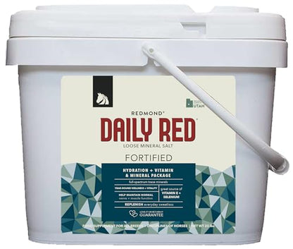 Daily Red Complete Wellness, Fortified Mineral Mix Supplement for Horses, 25lb Bucket - size: 25 lb Bucket