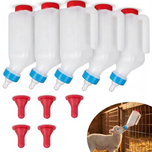 5 Pack 800ml Lamb Feeding Bottles