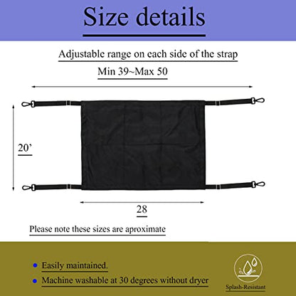 Horse Stall Guard with Swivel Snap Hook,Horse Stall Aisle Guard Fence with Ajustable Straps Strong Metal Push Gate Clip Equestrian Products (Black) - color: Black