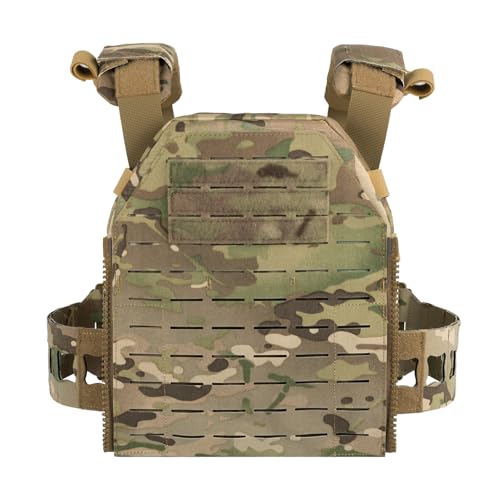 YAKEDA Tactical Training Vest with PALS System - Adjustable Straps Quick-Release Buckle for Hunting - color: Multicolor