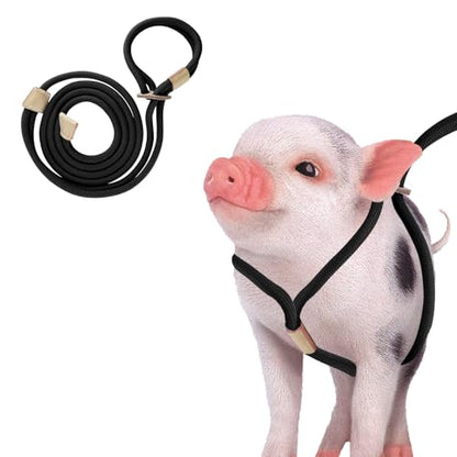 Pig Harness, Adjustable 8 Feet Leash for Small to Medium Pet Pigs