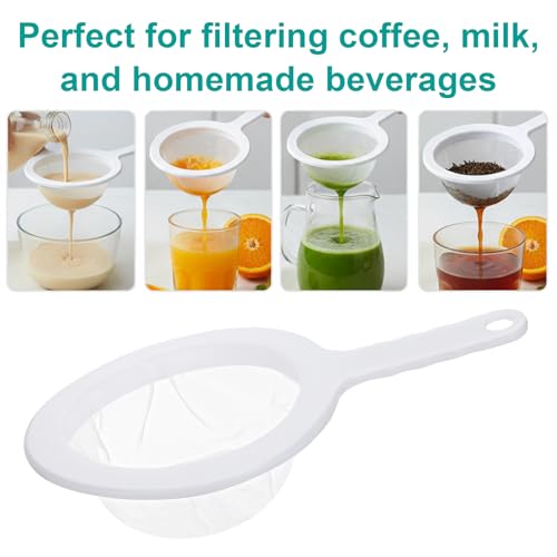 2 Pcs 120 Mesh Fine Mesh Strainer, Nylon Strainer