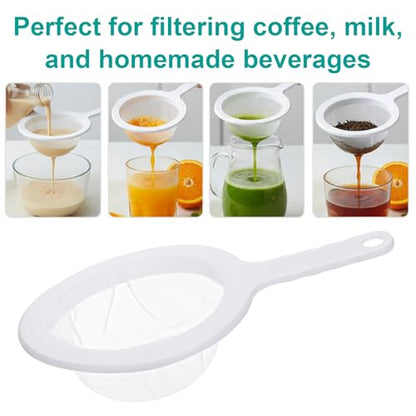 2 Pcs 120 Mesh Fine Mesh Strainer, Nylon Strainer