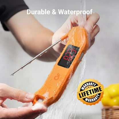 ThermoMaven 1 Sec Professional Digital Meat Thermometer, ±0.5℉ Accuracy - color: Orange