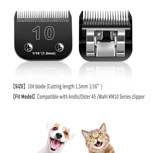 5PCS Dog Grooming Blades Compatible with Andis Cliper - color: #10