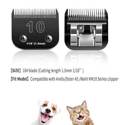 5PCS Dog Grooming Blades Compatible with Andis Cliper - color: #10